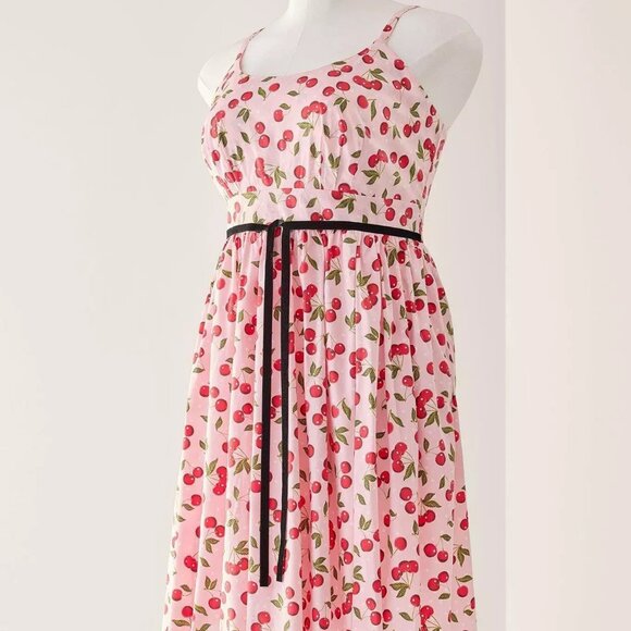 Torrid Retro Chic Swing Dress Cherry Pink - Picture 3 of 4